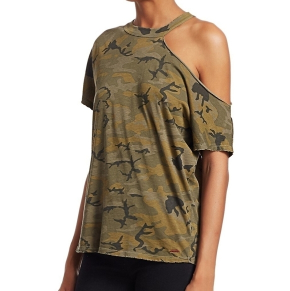 n:PHILANTHROPY Flamingo Cutout Camouflage Top - Picture 3 of 15